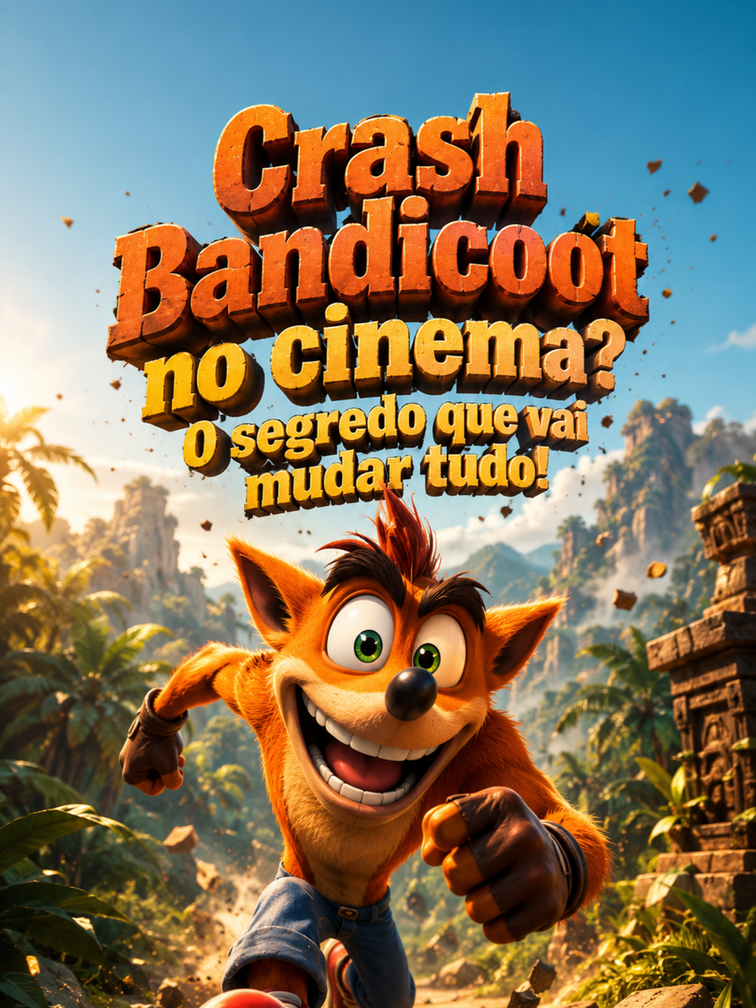 Crash Bandicoot no cinema? Veja o segredo da animação!
